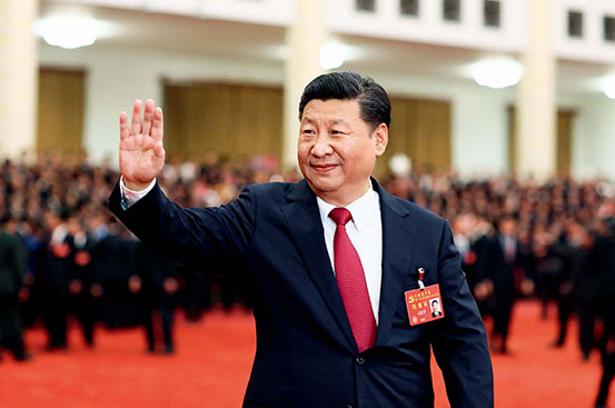 On the afternoon of Oct. 25, Xi Jinping, General Secretary of the CPC Central Committee, meets with delegates, specially invited delegates and non-voting participants of the 19th CPC National Congress at the Great Hall of the People in Beijing.