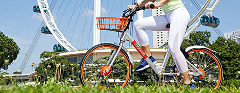 A Mobike bicycle.